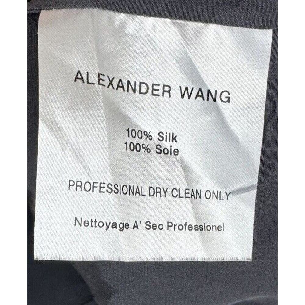 Alexander Wang Navy Gray Color Block Button Up Sh… - image 6